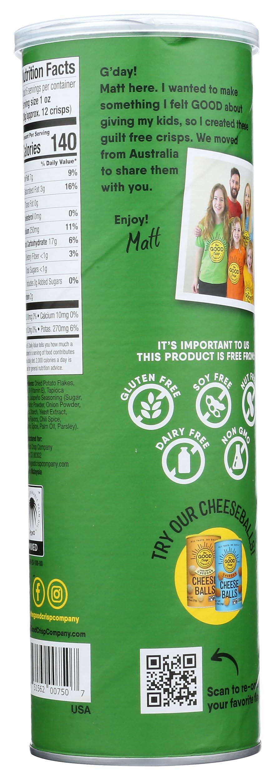 The Good Crisp Company THE GOOD CRISP COMPANY Spicy Jalapeno Potato Crisps, 5.6 OZ