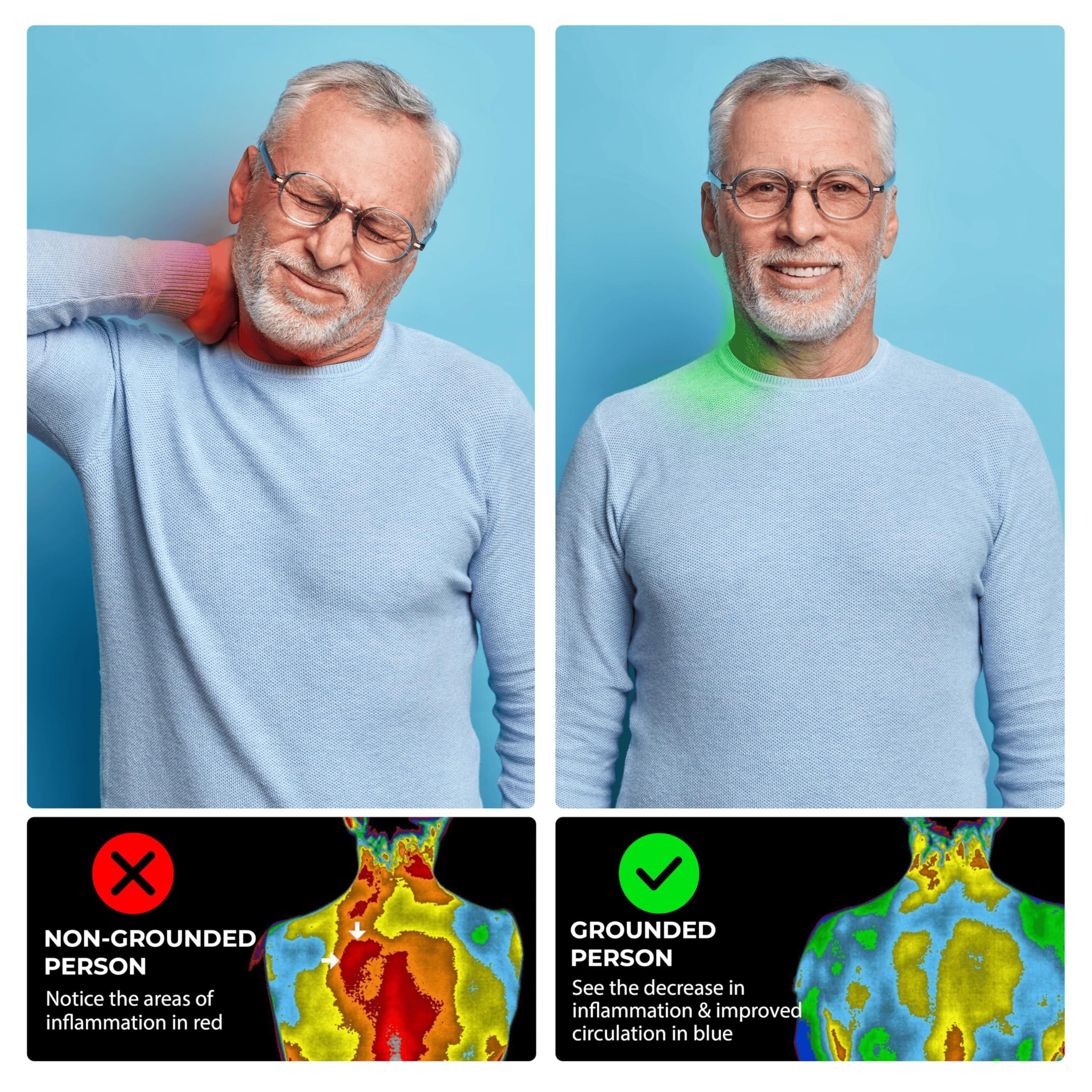 EARTH AND MOON Earth Grounding Mat for Sleeping (54x74in), Full Body Grounding Mattress Cover for Stress and Inflammation, Fits Queen Size Bed, Includes 15 Feet Cord and Outlet Tester