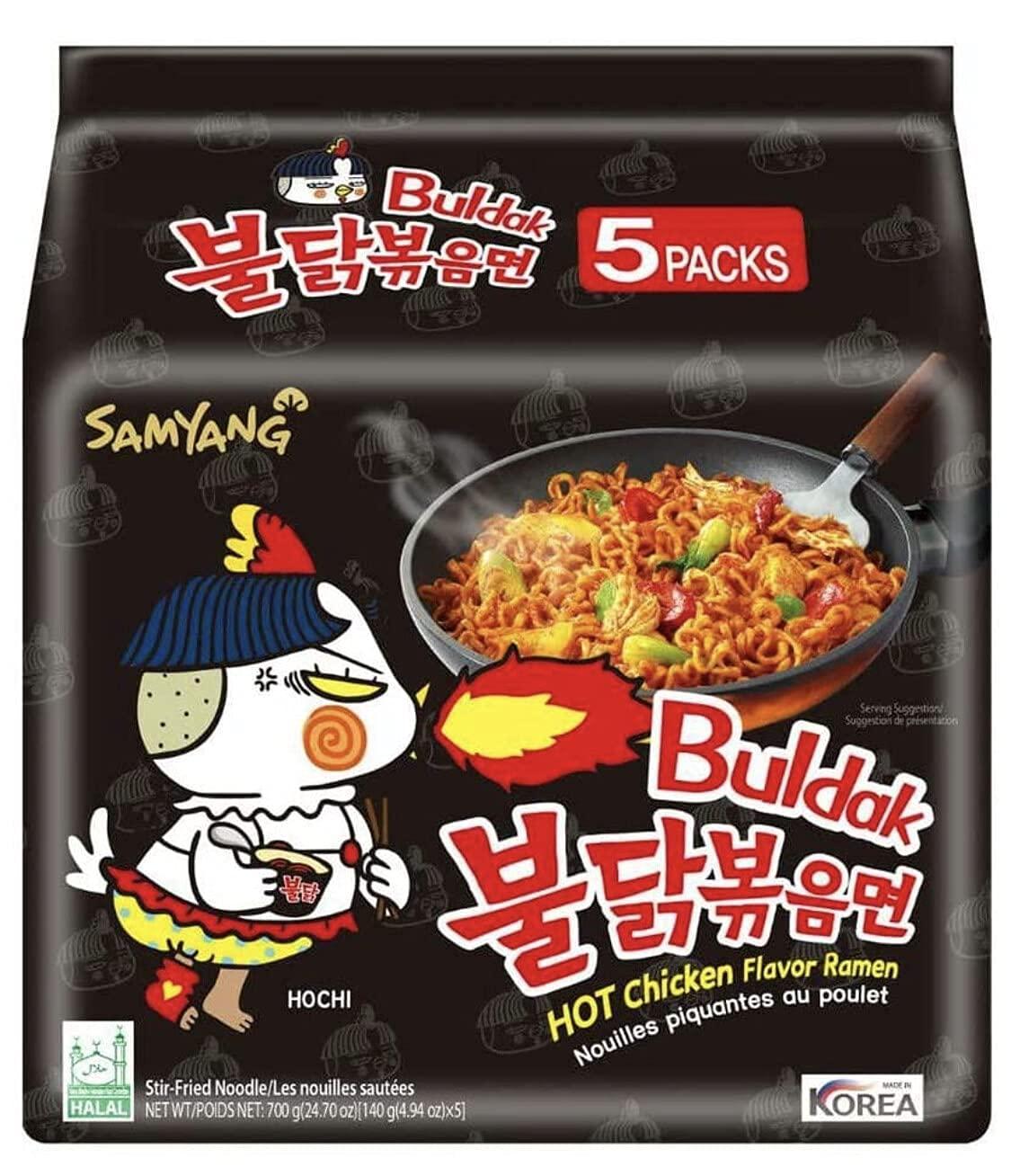 Samyang Samyang Buldak Fire Chicken Spicy Ramen (140g X 5)