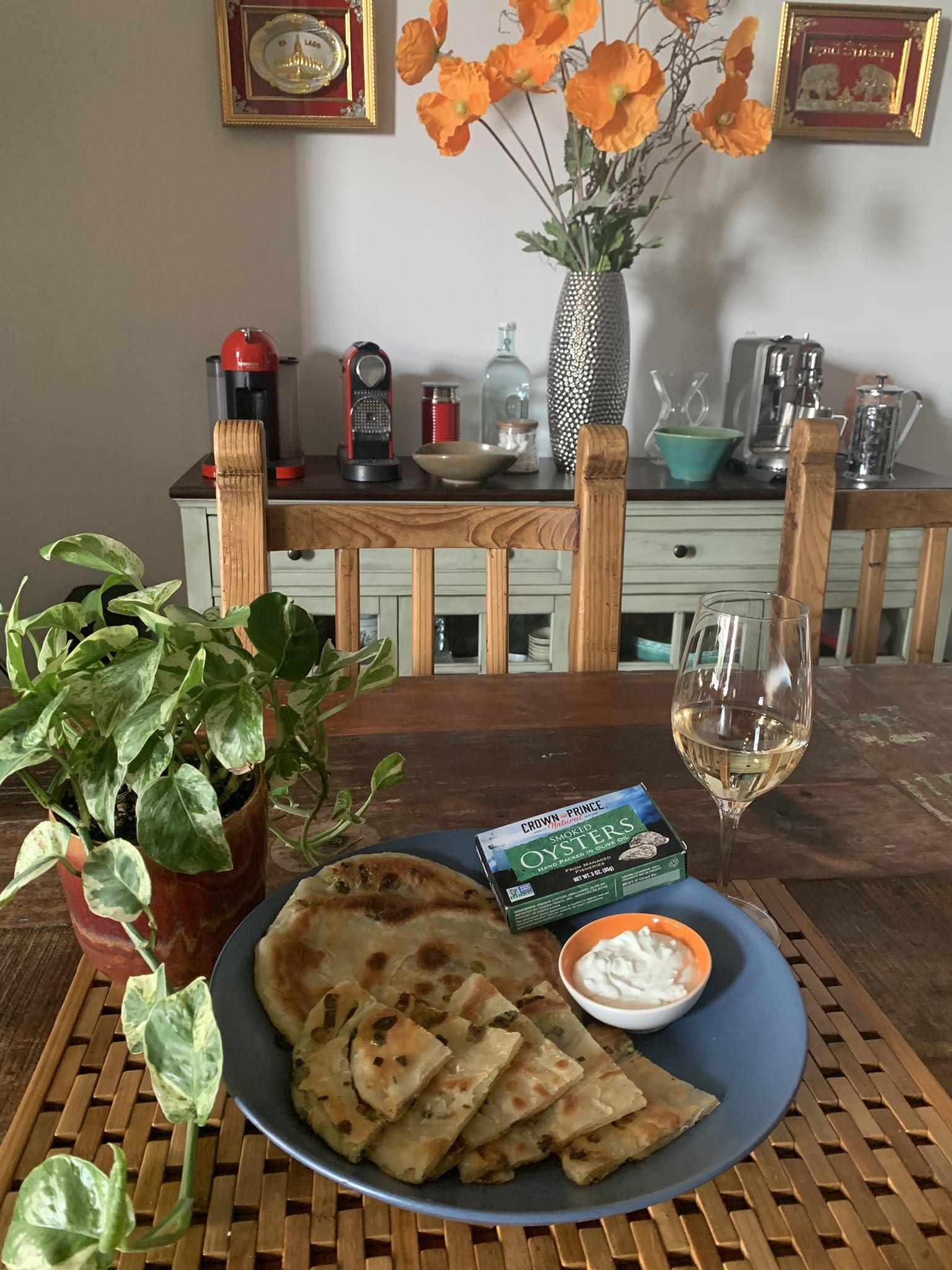 Crown Prince Crown Prince Natural Smoked Oysters in Pure Olive Oil, 3-Ounce Cans (Pack of 18)