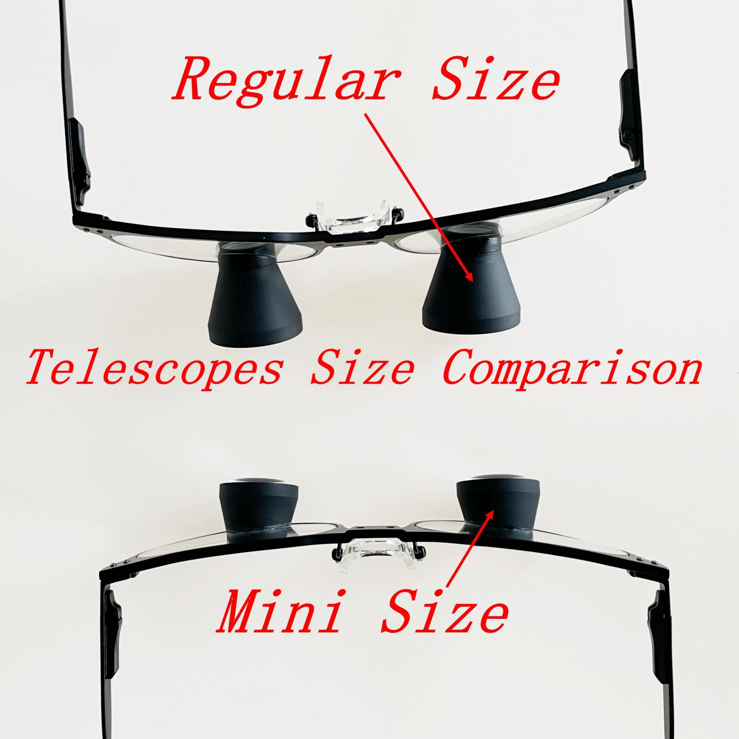 Songzi Optics Songzi Optics Mini Size Telescopes 2.5X 3X 3.5X Optional Gray Titanium Frame TTL Dental Surgical Loupes Customized PD (Near Pd 60mm, Magnification:3X)