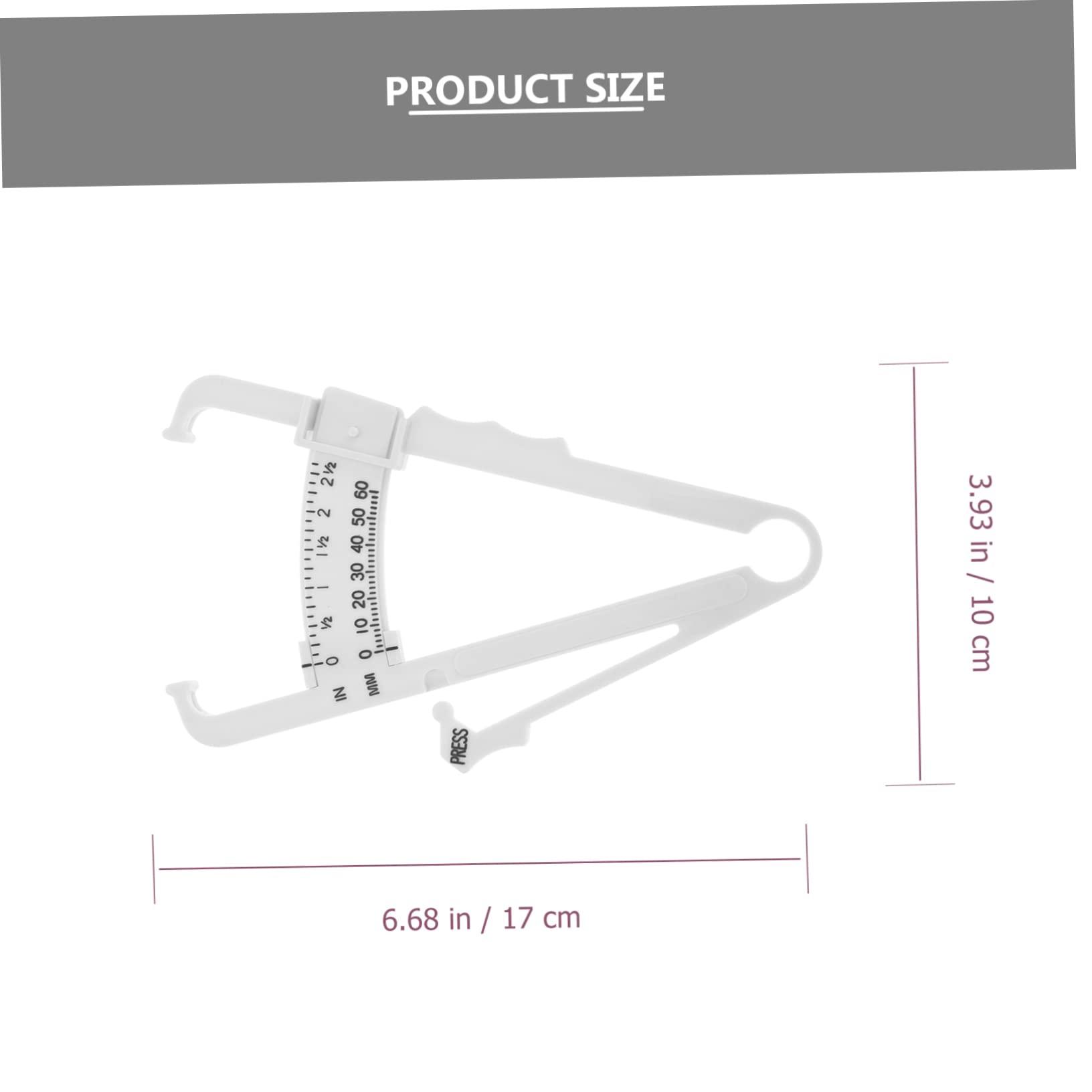 Ipetboom Ipetboom 4 Pcs Fat Caliper Weighing Measuring Measurement Bathroom Scales Body Tape Boob Weights Body Weight Scale Monitor Tape Measure Web Calipers Abs Plastic White