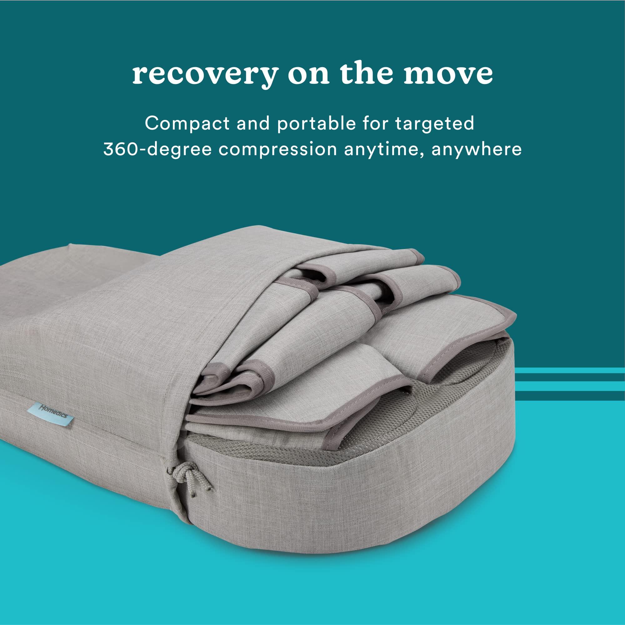 Homedics Homedics Leg & Foot Massager, Deep Kneading Shiatsu, 360-Degree Leg Massager, Soothing Heat, Multiple Massage Modes, Calf to Toe Muscle Relaxation, Compact and Portable