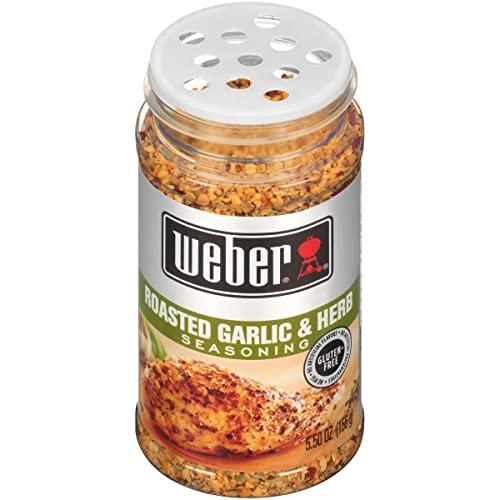 Weber Weber Roasted Garlic & Herb Seasoning, 5.5 Ounce Shaker (Pack of 6)