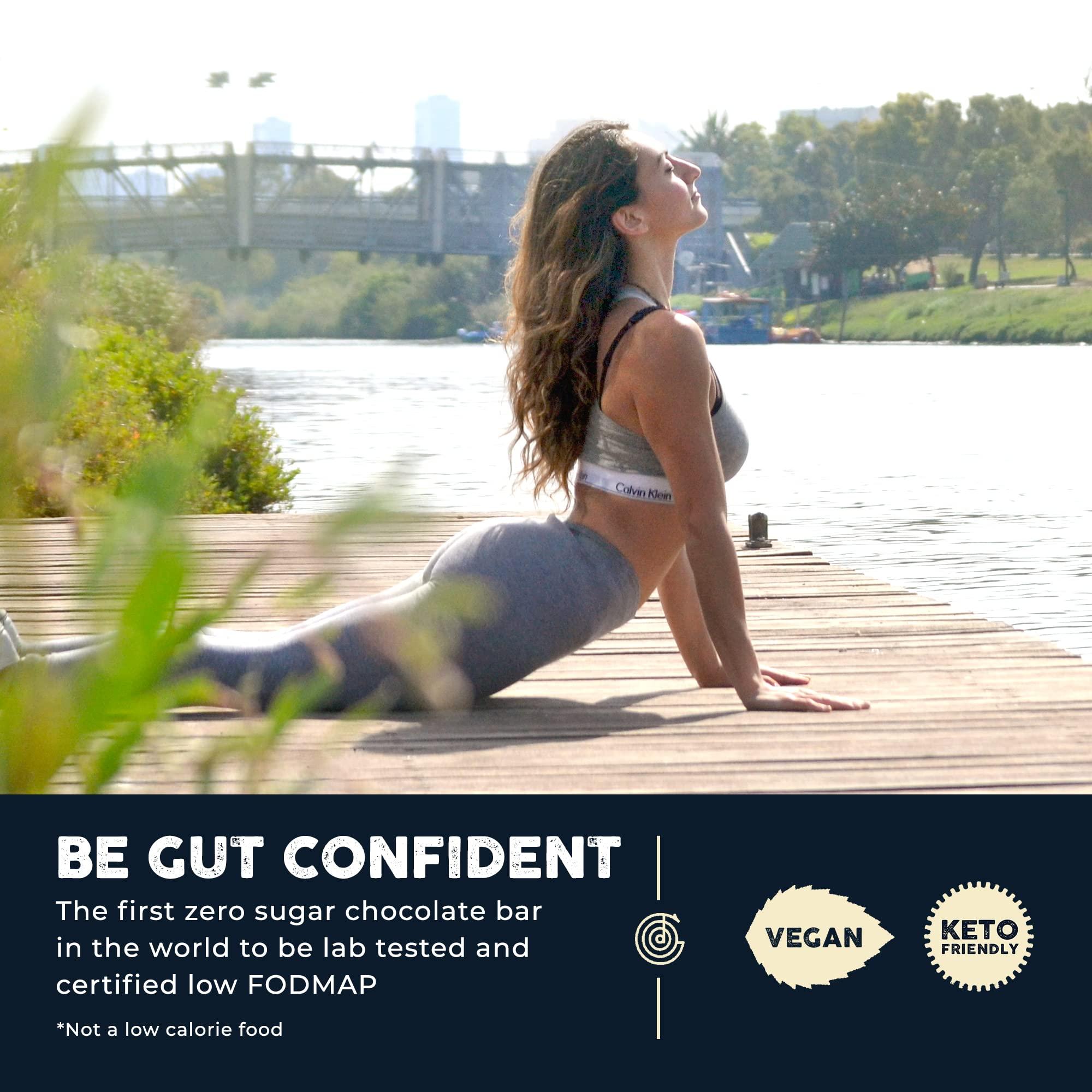THE GOOD CHOCOLATE THE GOOD CHOCOLATE - Mini Himalayan Salt Chocolate Bars with Zero Sugar & Lower Net Carb - Keto Chocolate Bar Offers Lower Calorie Chocolate Candy - All Natural Non-GMO (Pack of 10)