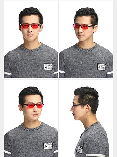 LLC-POWER Color Blind Corrective Glasses for Red-Green Blindness, Medium Strong Grade Glasses for Color Vision Disorder, Color Weakness, Unisex, 2 Type Frame Glasses to Choose,HalfFrame