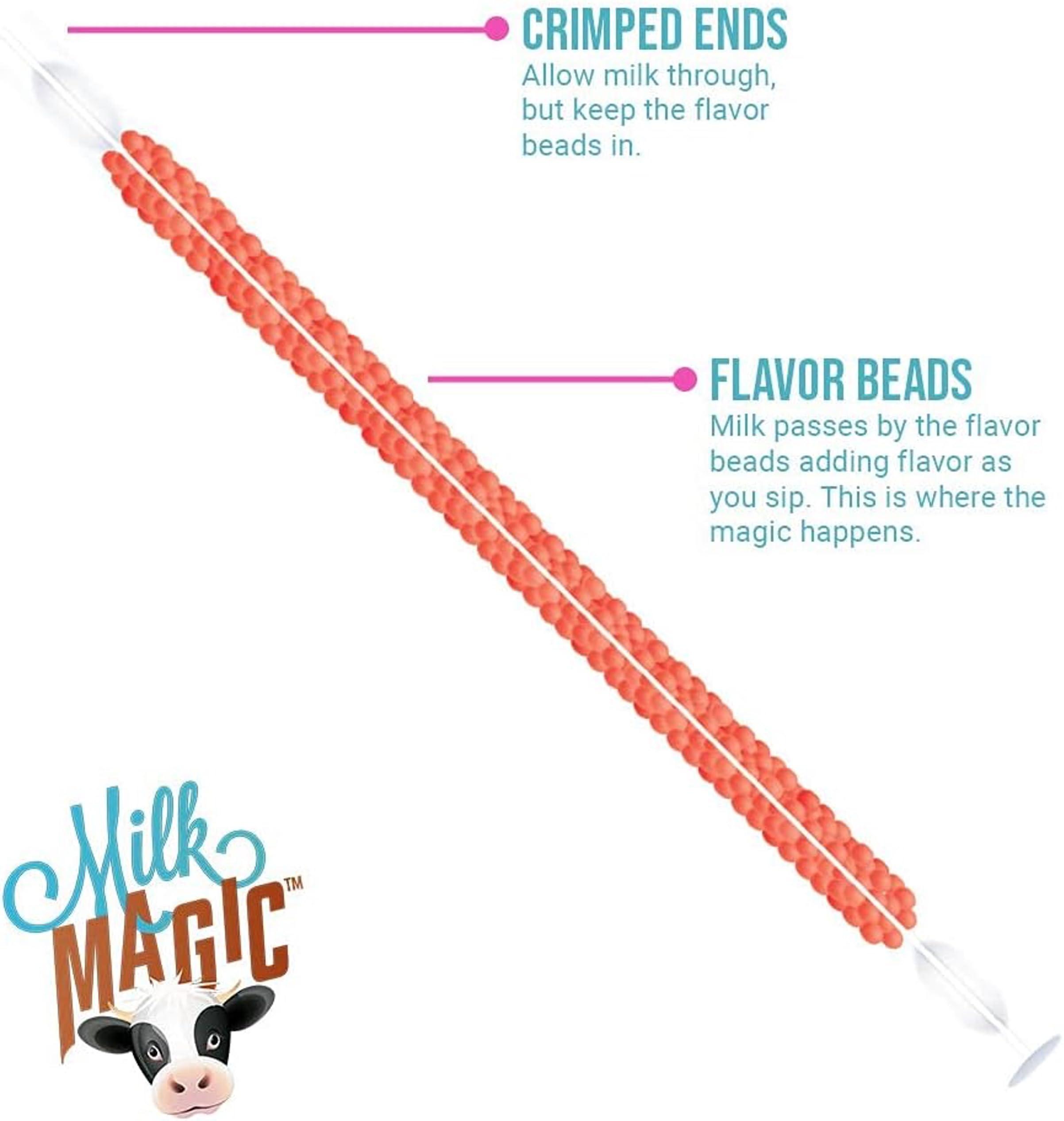 MILK MAGIC Milk Magic Milk Flavoring Straws, 56 Chocolate Milk Straws (14 x 4 Packs), Adds Flavor to Milk