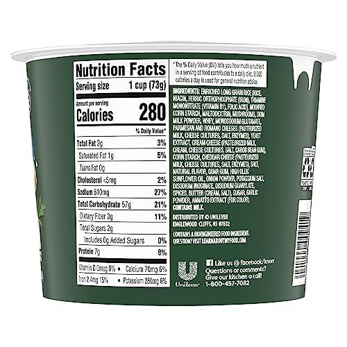 Knorr Knorr Rice Cup 3 Cheese Mushroom Risotto 8 ct Delicious Rice Dish No Artificial Flavors or Preservatives 2.6 oz