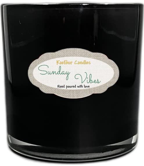 Kaefour Three Wick Scented Candle 100% Natural Soy Wax (Sunday Vibes)