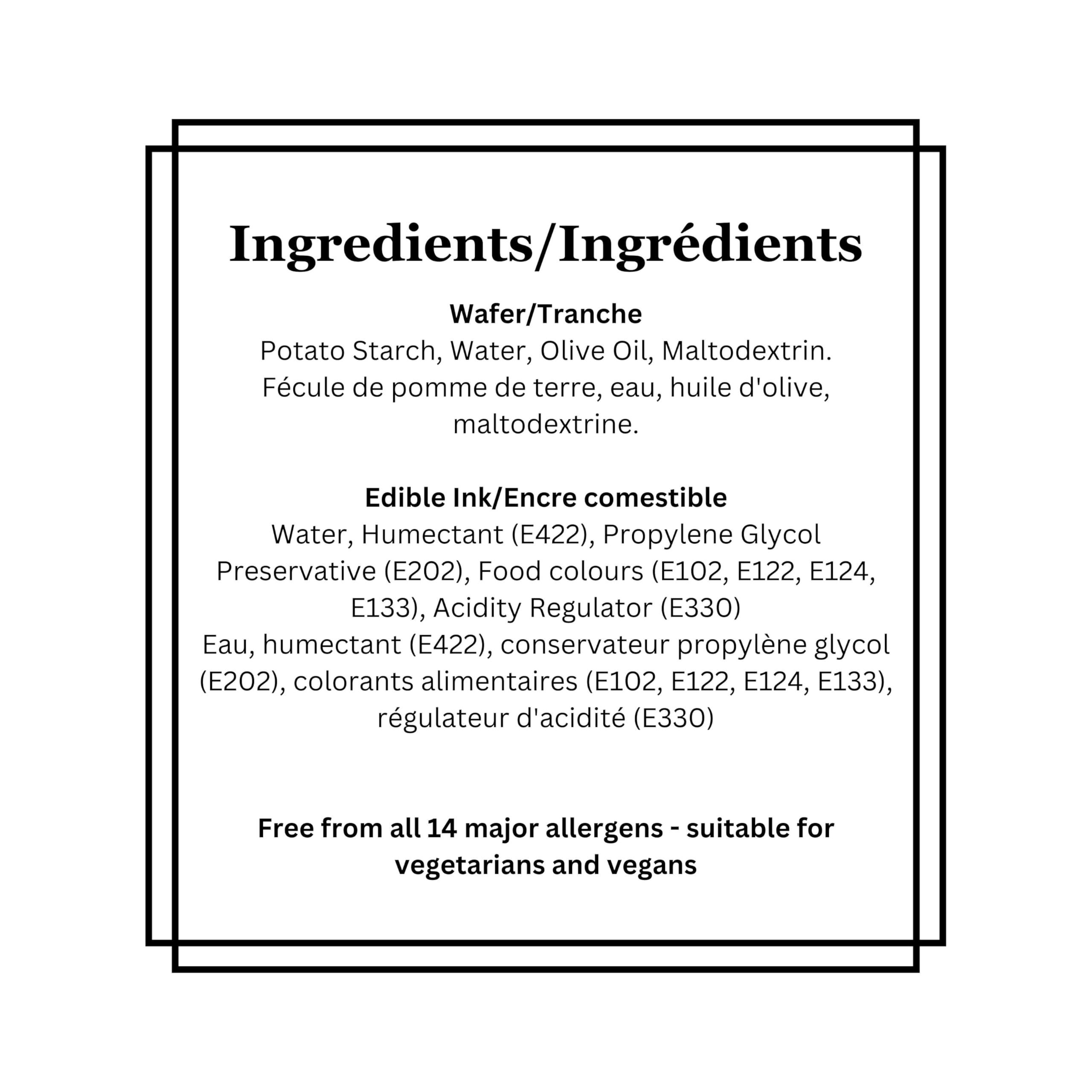 Cian\'s Cupcake Toppers Ltd Holly Edible Christmas Cake Decoration, 7 Inch Festive Wafer Card Christmas Cake Topper for Home Baking, Friendsmas Xmas Party Decoration for Baking 1 x 7\" PRECUT Cake Topper