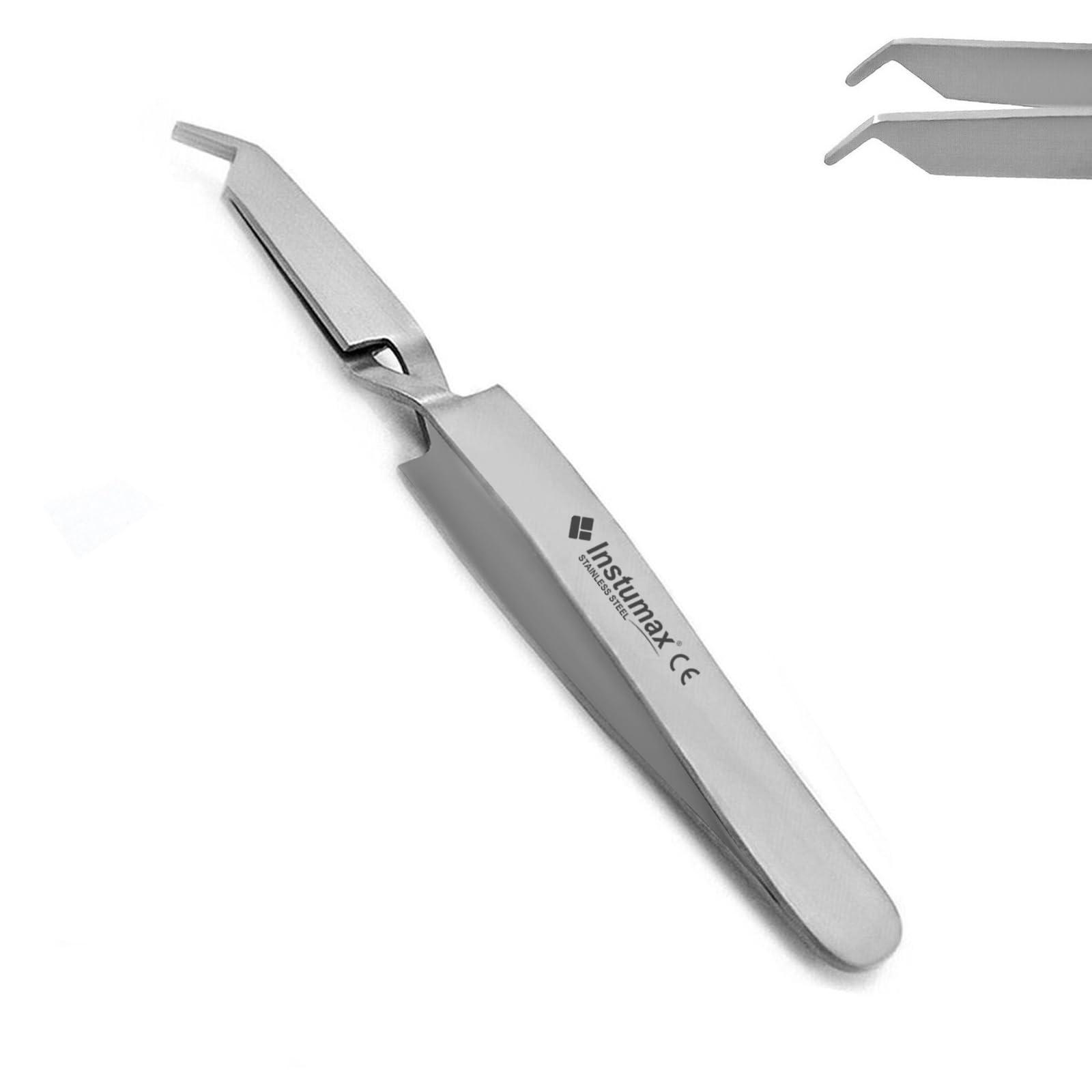 INSTUMAX Orthodontic Dental Band Removing Plier Mathieu, Molar Band Remover Forceps Used for Bracket, Bands, Wire, Placing, Removal Tweezers Instruments for Braces by INSTUMAX, Silver, Ortho-Kit-05