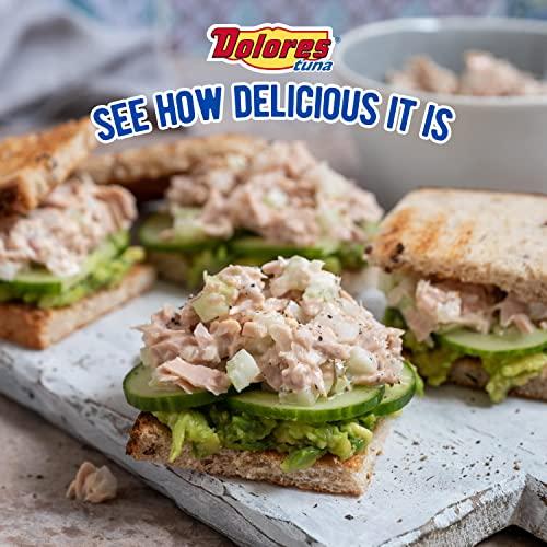 Dolores Dolores Tuna Chunk Light Yellowfin Tuna in Water, 5oz Canned Tuna, 24 Pack