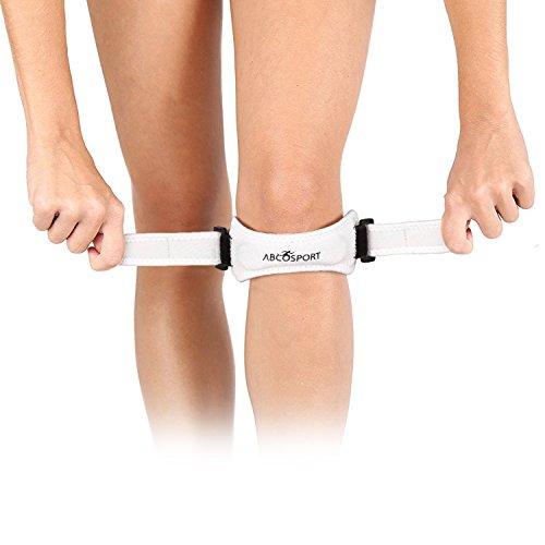 Abco Tech Abco Tech Patella Knee Strap - Knee Pain Relief - Tendon and Knee Support for Running, Hiking, Soccer, Basketball, Volleyball and Exercise - Runners Knee Stabilizer - Adjustable Band