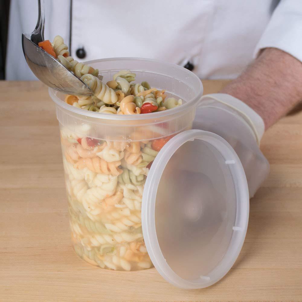 Generic 32oz Deli Food Storage Containers with Lid Togo Soup Cup Microwave Safe 240-pack (32oz)