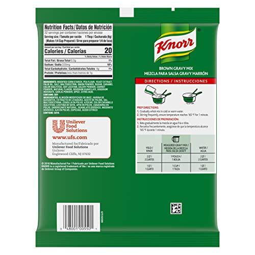 Knorr Knorr Professional Brown Gravy Mix Vegan, Gluten Free, No Artificial Flavors or Preservatives, No added MSG, Dairy Free,Colors from Natural Sources, 6.83 oz, Pack of 6