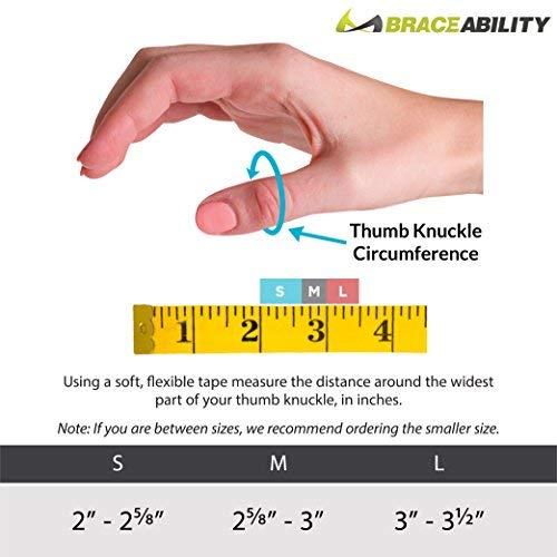 BraceAbility BraceAbility Hard Plastic Thumb Splint | Arthritis Treatment Brace to Immobilize & Stabilize CMC, Basal and MCP Joints for Trigger Thumb, Tendonitis Pain, Sprains (Small Right)