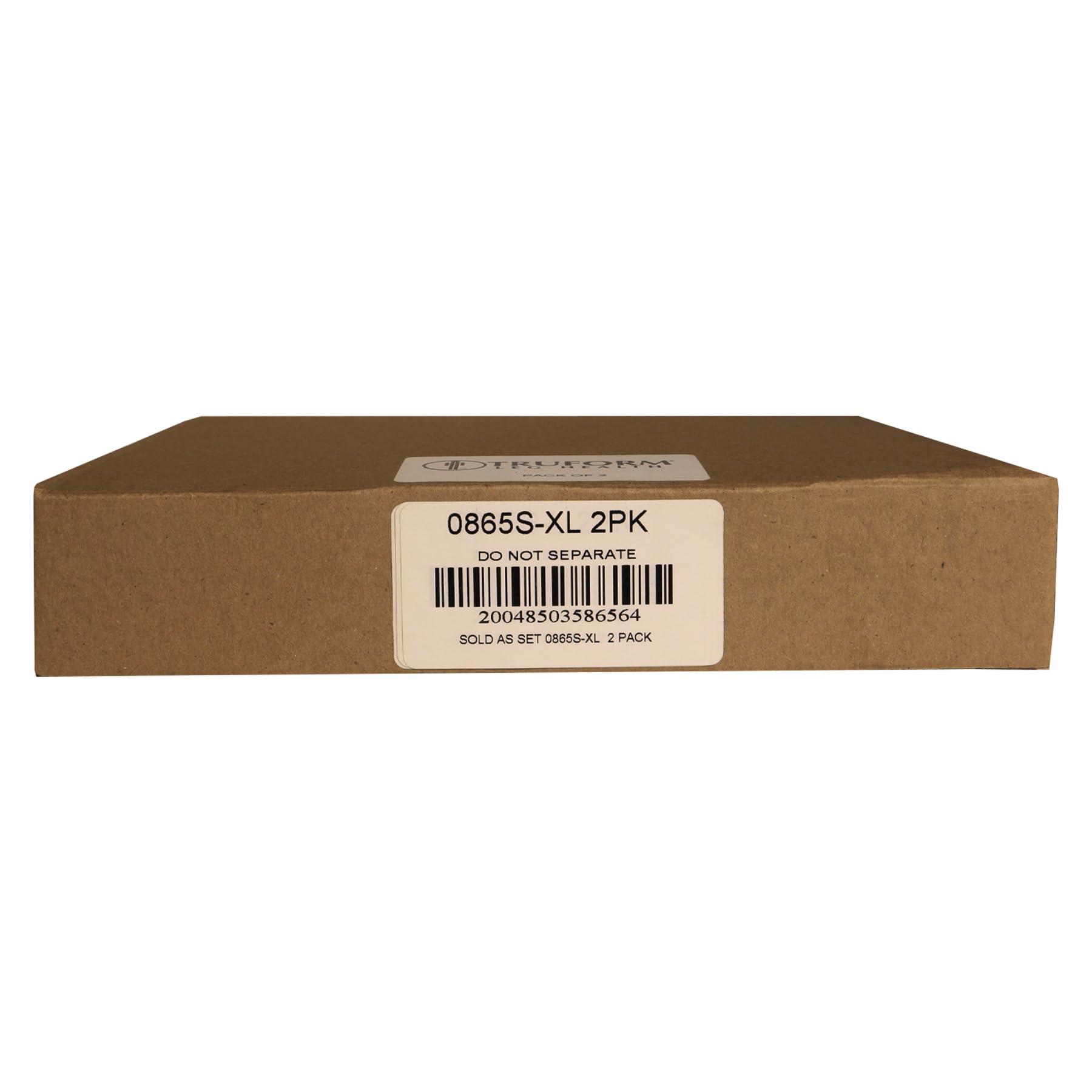 Truform Truform Compression 20-30 mmHg Knee High Open Toe Stockings Beige, X-Large - Short, 2 Count (0865S-XL 2PK)