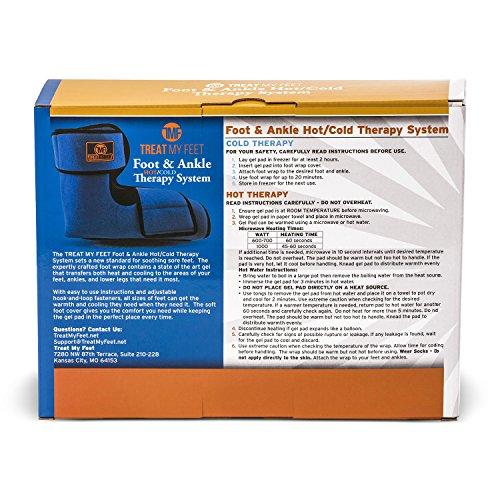 Foot & Ankle Pain Relief Hot/Cold Therapy System Foot Ice Pack Wrap