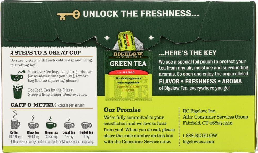 Bigelow Tea Bigelow Tea Grn Mango, 20 Bg
