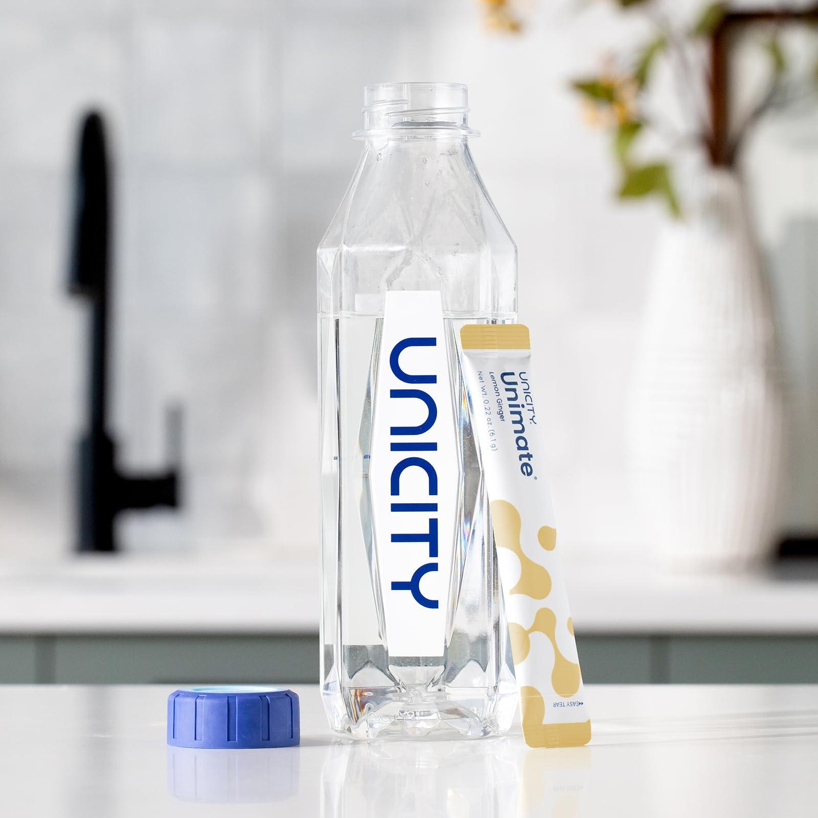 Unicity UNICITY UNIMATE LEMON GINGER STICK PACKS - Great Tasting - Ultra Concentrated Yerba Mate Drink Mix (30 Packets). Dietary Supplement. Healthy Alternative to Coffee and Energy Drinks (30-Day Supply)