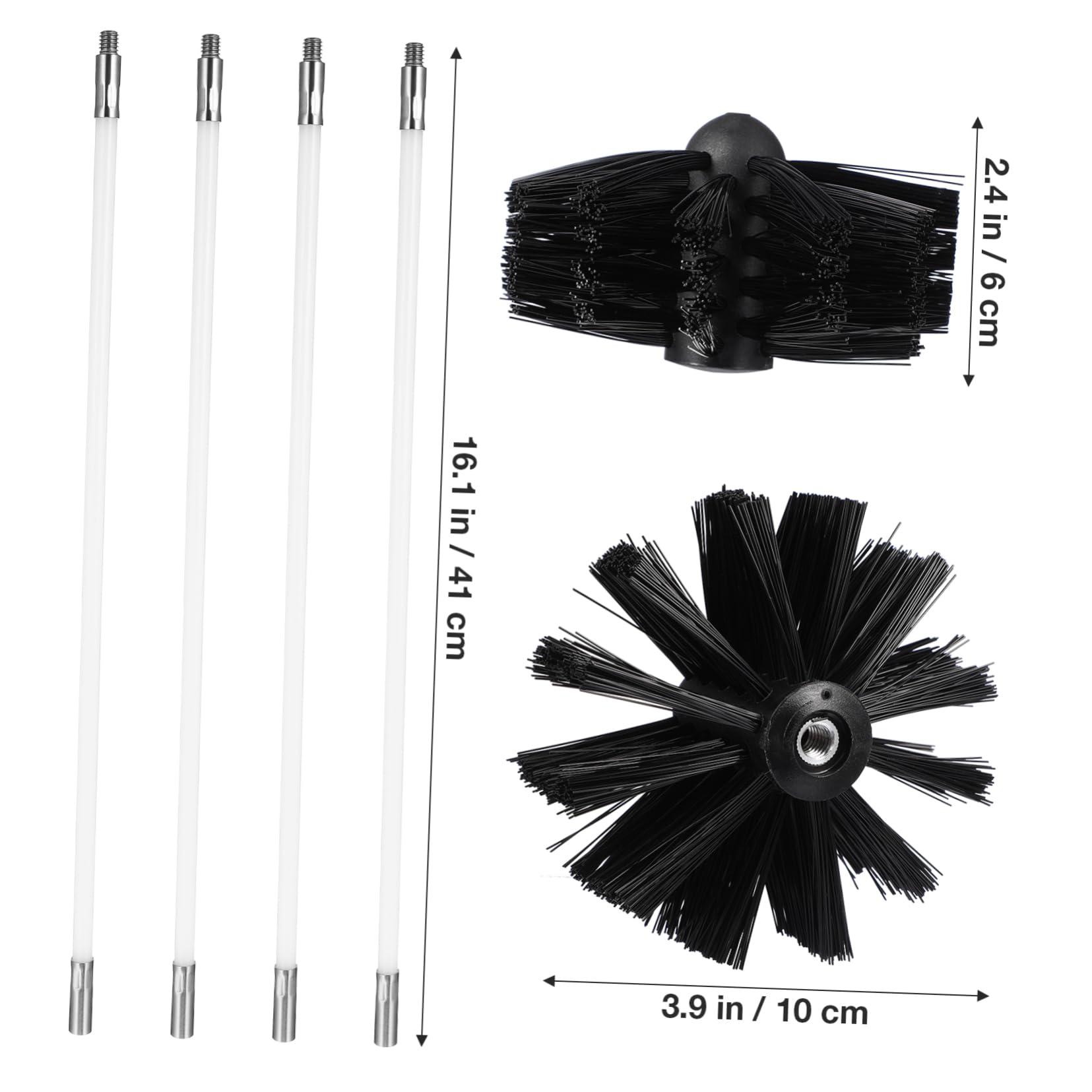 TOVINANNA TOVINANNA Dryer Vent Cleaner Kit Laundry Room Organization Cleaner Brush Air Duct Cleaning Tools with Tubes Nylon Dryer Duct Brush Set fopr Fast Cleaning 16x3.in(4ps Hose + 1ps Brush)