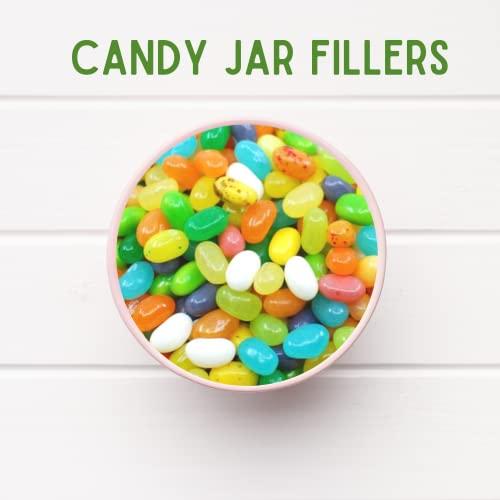 Needzo Jelly Bean Tropical Mix Shareable Medium Bags, Bulk Fruit Flavored Gourmet Chewy Candies for Gift Baskets, Pack of 2, 7 Ounce Bag