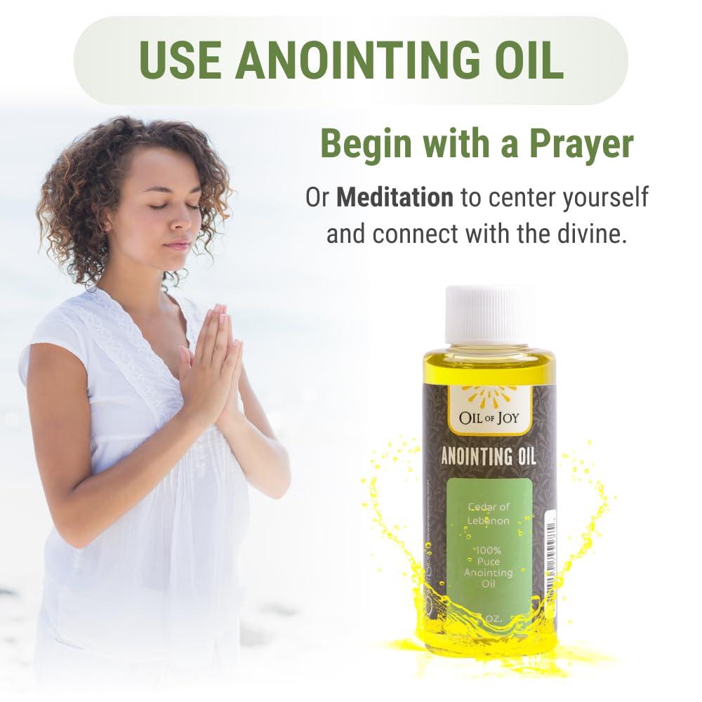 Swanson Christian Products Cedar of Lebanon Anointing Oil 2 Oz Christian Anointing Oil Represents Divine Strength and Protection Holy Anointing Oil by Oil of Joy