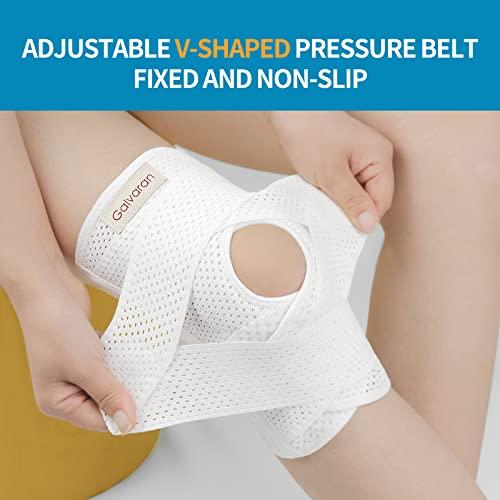 Galvaran Galvaran Knee Brace with Side Stabilizers for Meniscal Tear Knee Pain ACL MCL Arthritis Injuries Recovery, Breathable Adjustable Knee Support for Men and Women