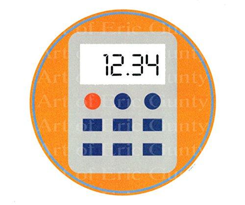 Art of Eric Gunty 1/2 Sheet - School Math Calculator - Edible Cake/Cupcake Party Topper - D22227