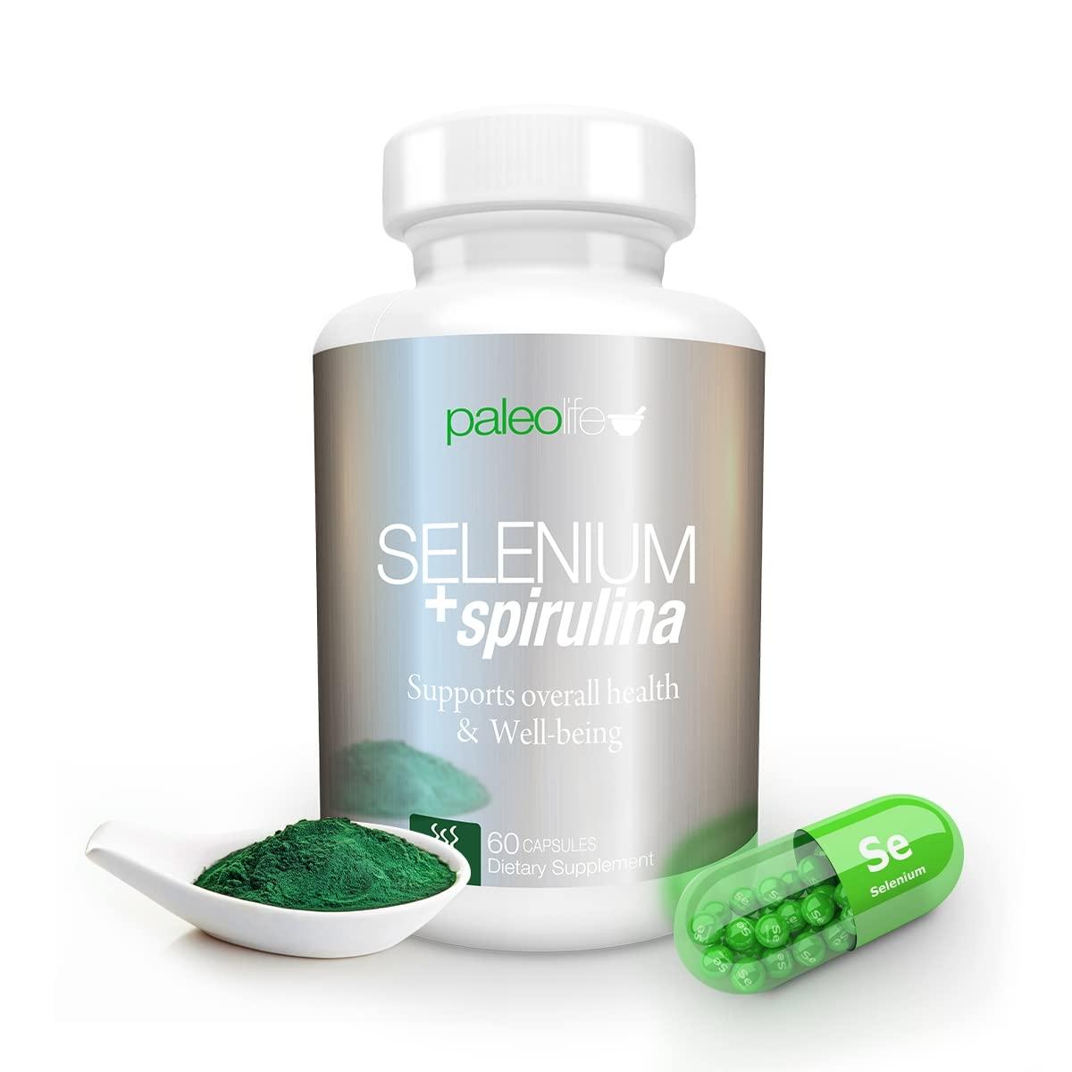 Paleolf Boost Concentration, Memory and Energy with Premium Selenium + Spirulina - Premium Antioxidant Supplement for Brain Function - 120 Day Supply (120 Capsules) - (2-Pack)