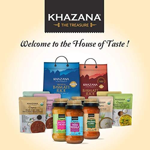 Khazana Khazana Organic Ready to Eat Meals - Tikka Masala Chickpeas Curry (Pack of 6, 10oz Pouches) - Non-GMO, Vegan, Gluten Free & Kosher - Authentic Indian Cuisine in 90 Seconds!