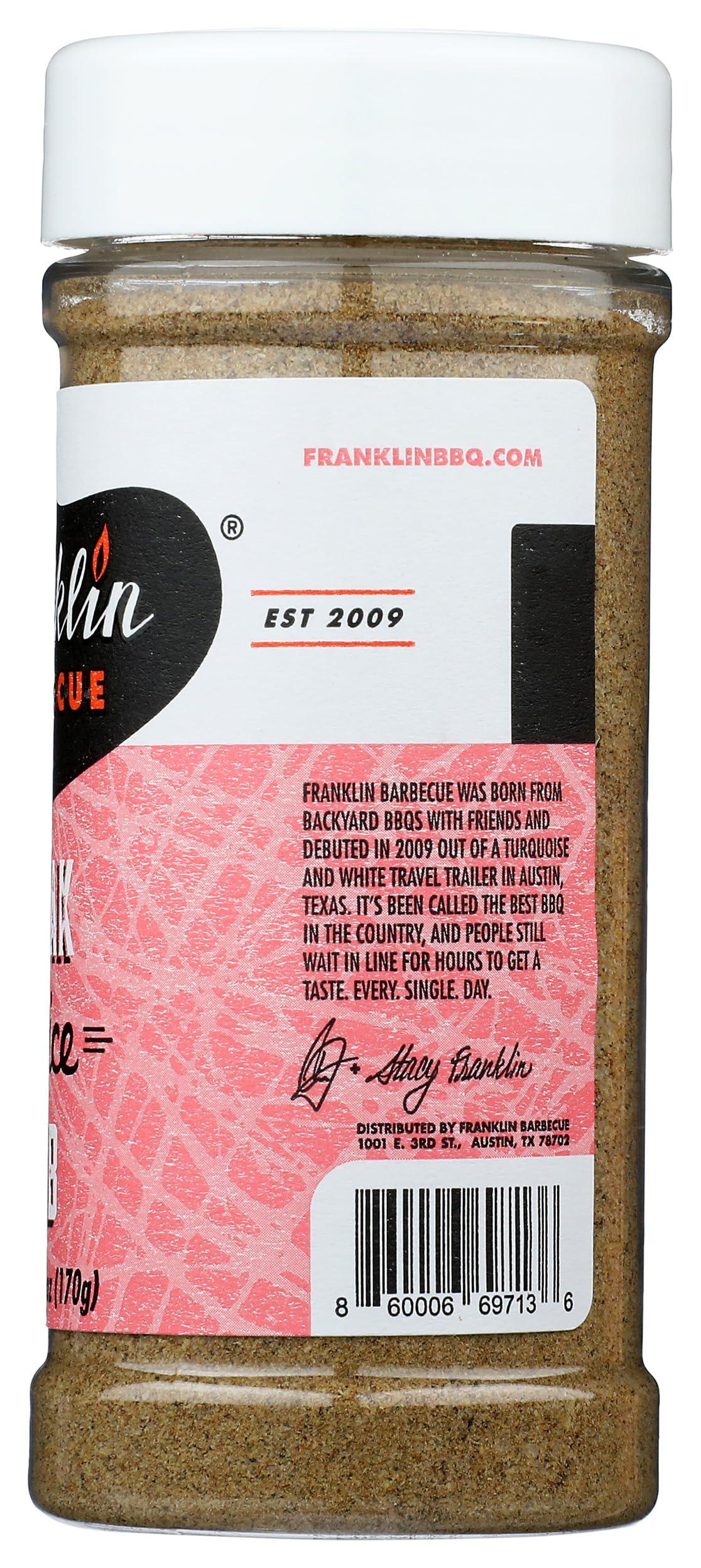 Franklin Franklin Barbecue Steak Spice Rub, 6 OZ