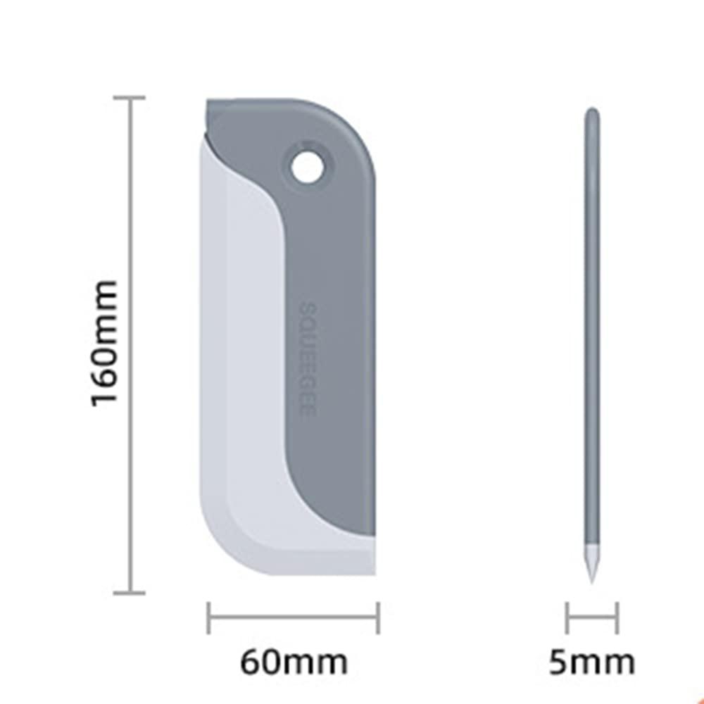 Ulfanit Ulfanit 2 Pack Mini Squeegee, Small Kitchen Countertop Squeegee, Soft Glass Cleaner for Home Tabletop, Bathroom Mirror, Car Window Cleaning Squeegee All-Purpose Wiper Tool, Blue