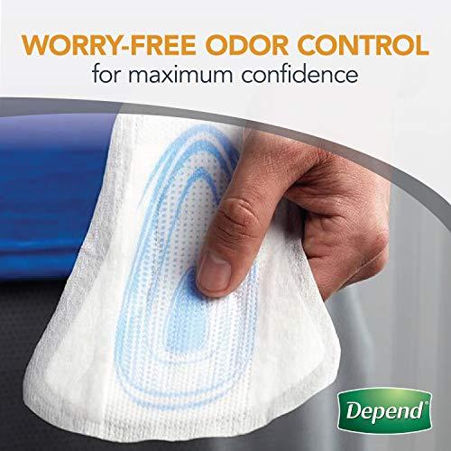 Depend Depend Incontinence Shields for Men, Light Absorbency, 58 Count, Packaging May Vary