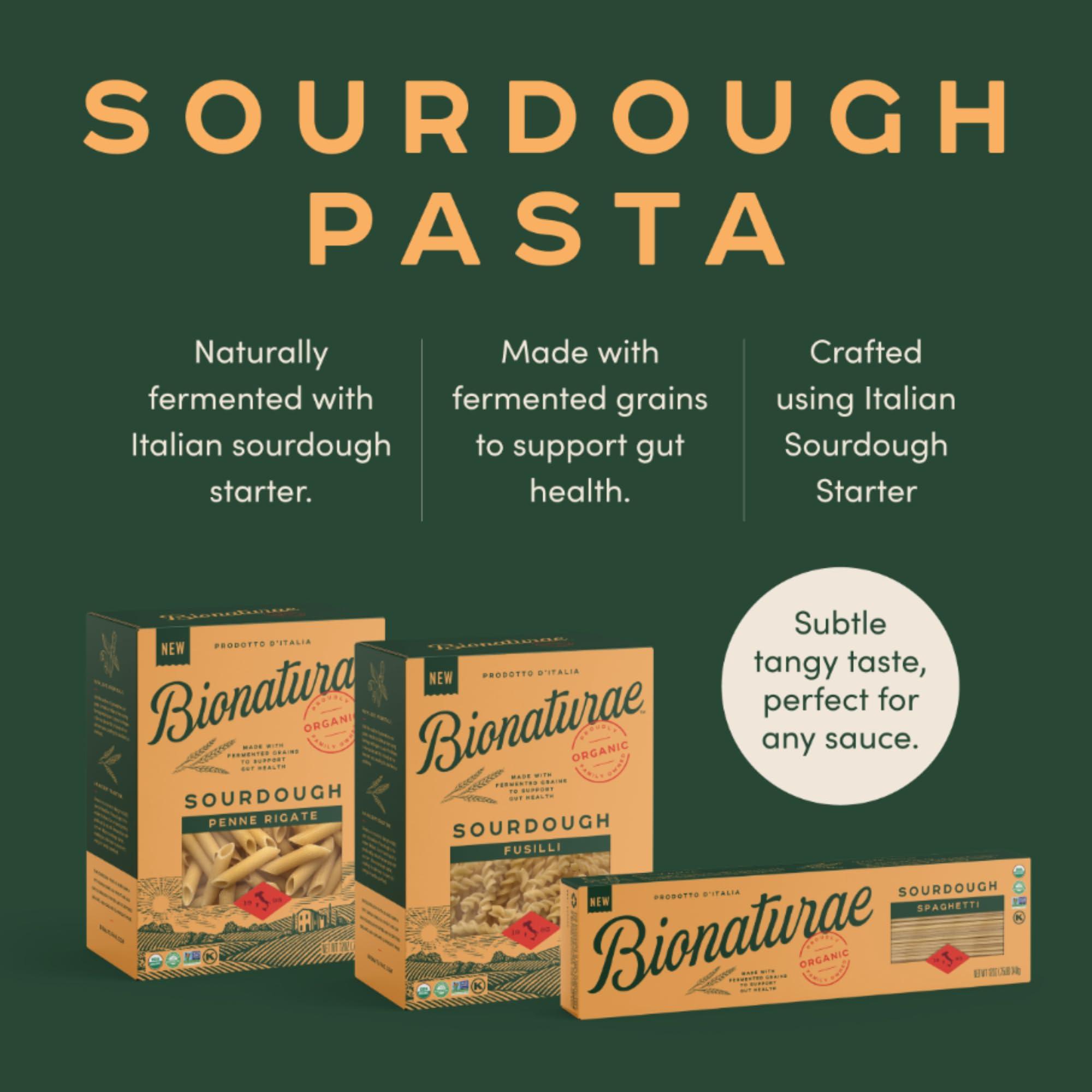 bionaturae Bionaturae Sourdough Organic Fusilli Pasta - Italian Pasta Noodles, Spiral Pasta, Spiral Noodles, Fusilli Pasta Noodles, Corkscrew Pasta - 12 Ounce (Pack of 2)