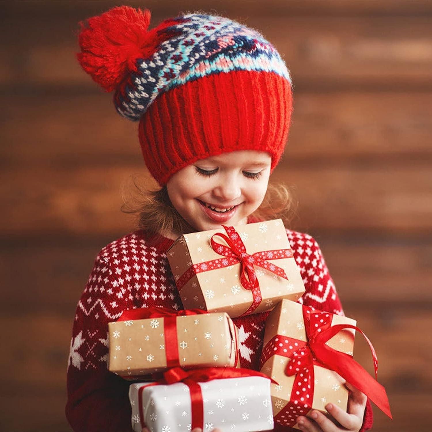 Choisyin Choisyin Christmas Cellophane Wrap Roll,Clear Wrapping Paper Snowflake Plastic Paper Wrapper Large Transparent Wrapping Paper Wrap Film for Gift Basket Flower Food Christmas Decoration 16 inch x100 Ft