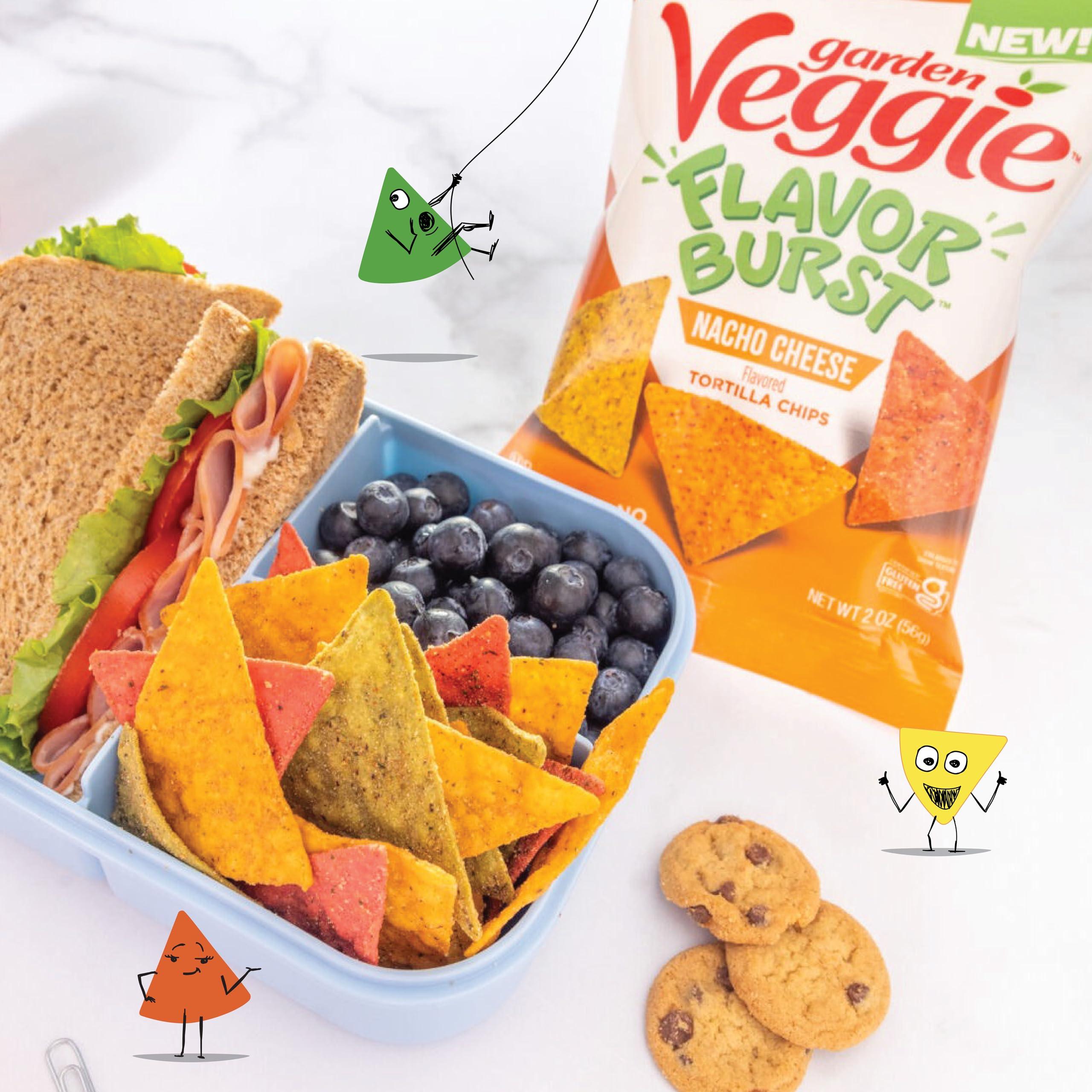 Sensible Portions Sensible Portions Garden Veggie Flavor Burst Tortilla Chips, Nacho, 6 Oz