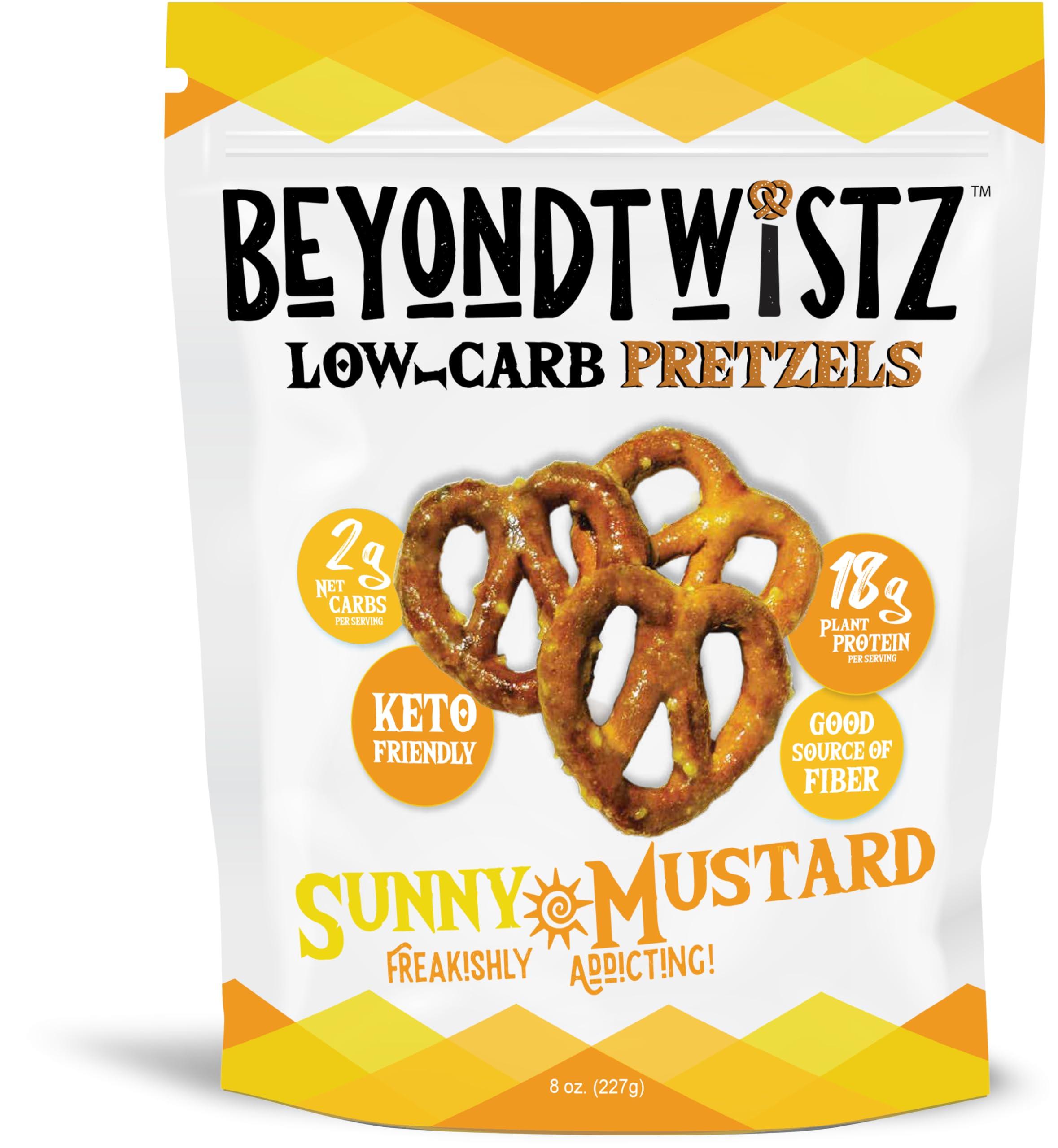 BeyondChipz BeyondTwistz Low Carb Pretzels, Ultimate Sampler Pack, Keto Friendly, 2g Net Carbs, 18g Protein, Powered By HealthSense High Fiber Wheat Flour, Family Size 8oz Bag, Pack of 4