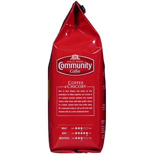 Community Coffee Community Coffee Coffee and Chicory Decaf Coffee, Medium Dark Roast Ground Coffee, 12 Ounce Bag (Pack of 6)