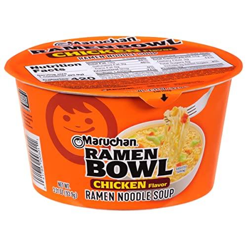 Maruchan Maruchan Bowl Chicken Flavor Ramen Noodles with Vegetables 3.31 OZ (Pack of 12)