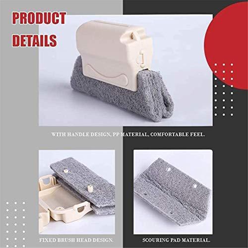 HITHSM 3Pcs Magic Window Cleaning Brush, Creative Groove Cleaning Brush, Quickly Clean All Corners and Gaps
