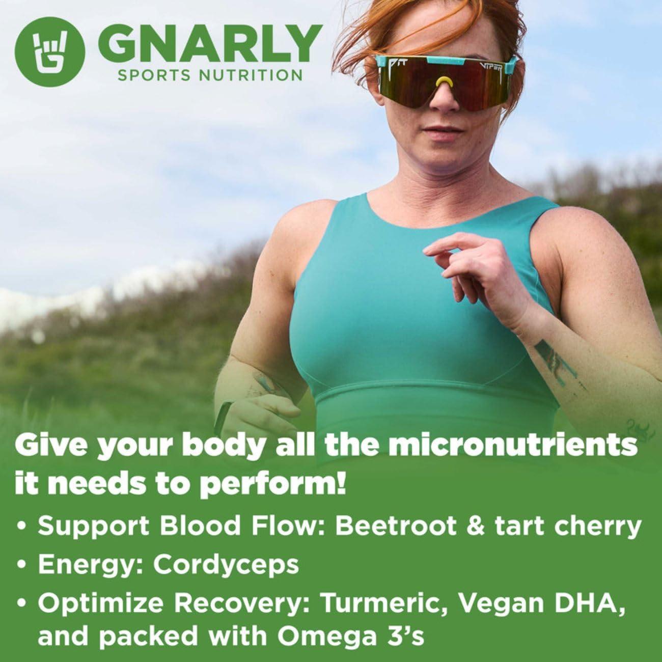 Gnarly Nutrition Gnarly Nutrition Performance Greens Lemon Mint (11.64 oz) and Gnarly Whey Grass-Fed Protein Supplement, Chocolate (32.0oz)