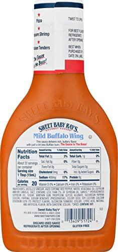 Sweet Baby Ray's Sweet Baby Ray's Wing Sauce, Mild Buffalo, 16 OZ (16 Ounce (Pack of 2))