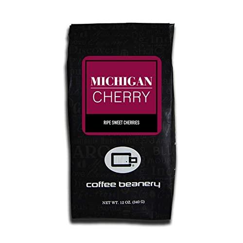 Coffee Beanery Michigan Cherry Coffee by Coffee Beanery | 12oz Flavored Coffee Ground Medium Roast Coffee | 100% Specialty Arabica Coffee Ground | Gourmet Coffee | Flavored Coarse Ground Coffee Medium Roast