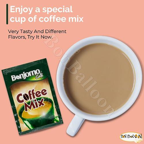 bonballoon Coffee Mix Bonjorno Cafe 2x1 With Instant Coffee & Creamer (1 Pack = 12 Sachets x 0.42 oz / 12 gm) Egyptian Egypt Kosher Halal