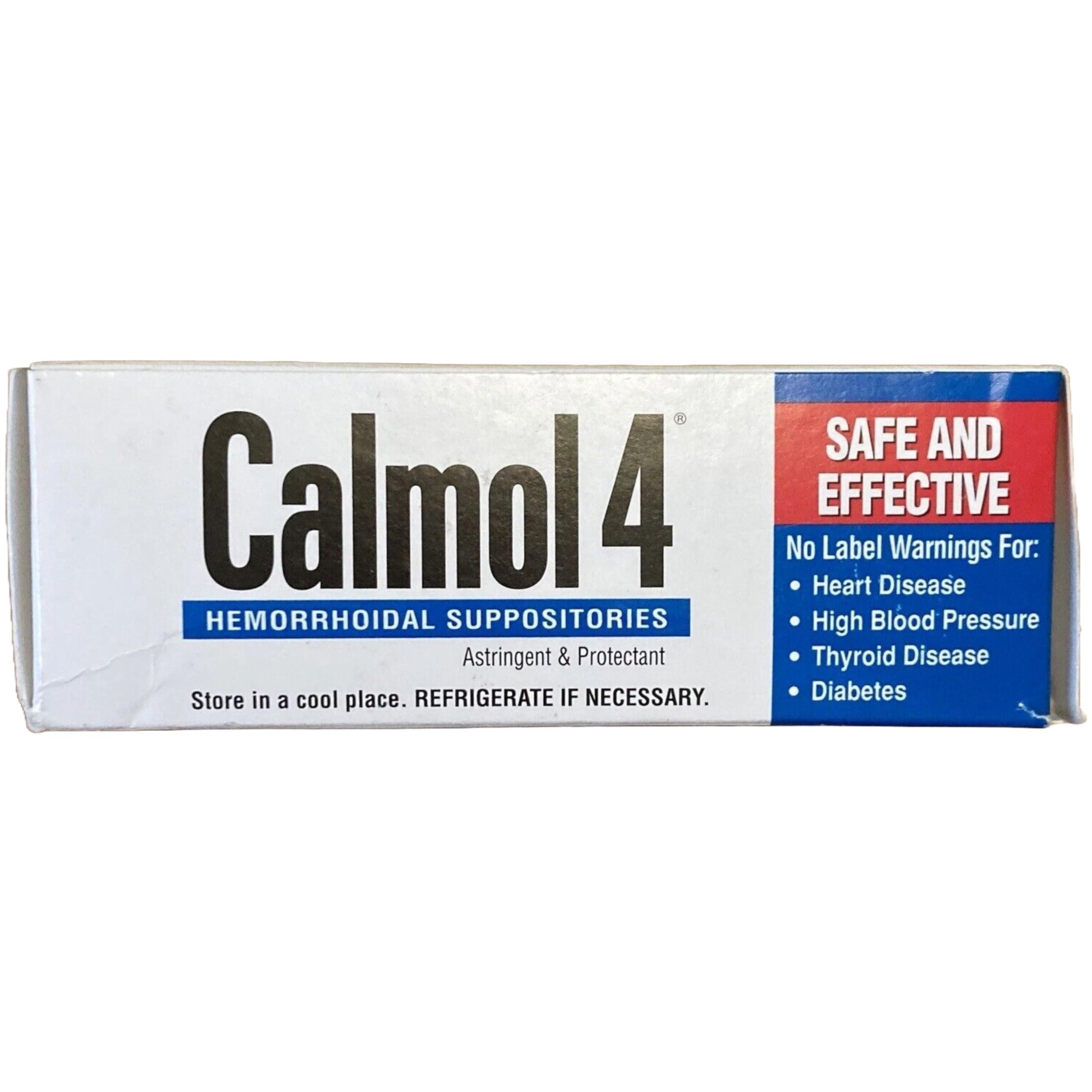 Calmol 4 Calmol 4 Hemorrhoidal Suppositories 24 Each (Pack of 5)