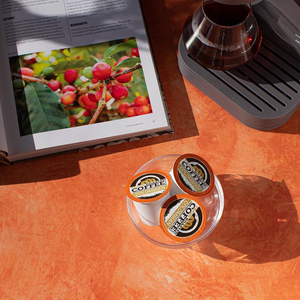 Fresh Roasted Coffee Fresh Roasted Coffee, Colombian, Medium Roast, 96 Pods for K Cup Brewers
