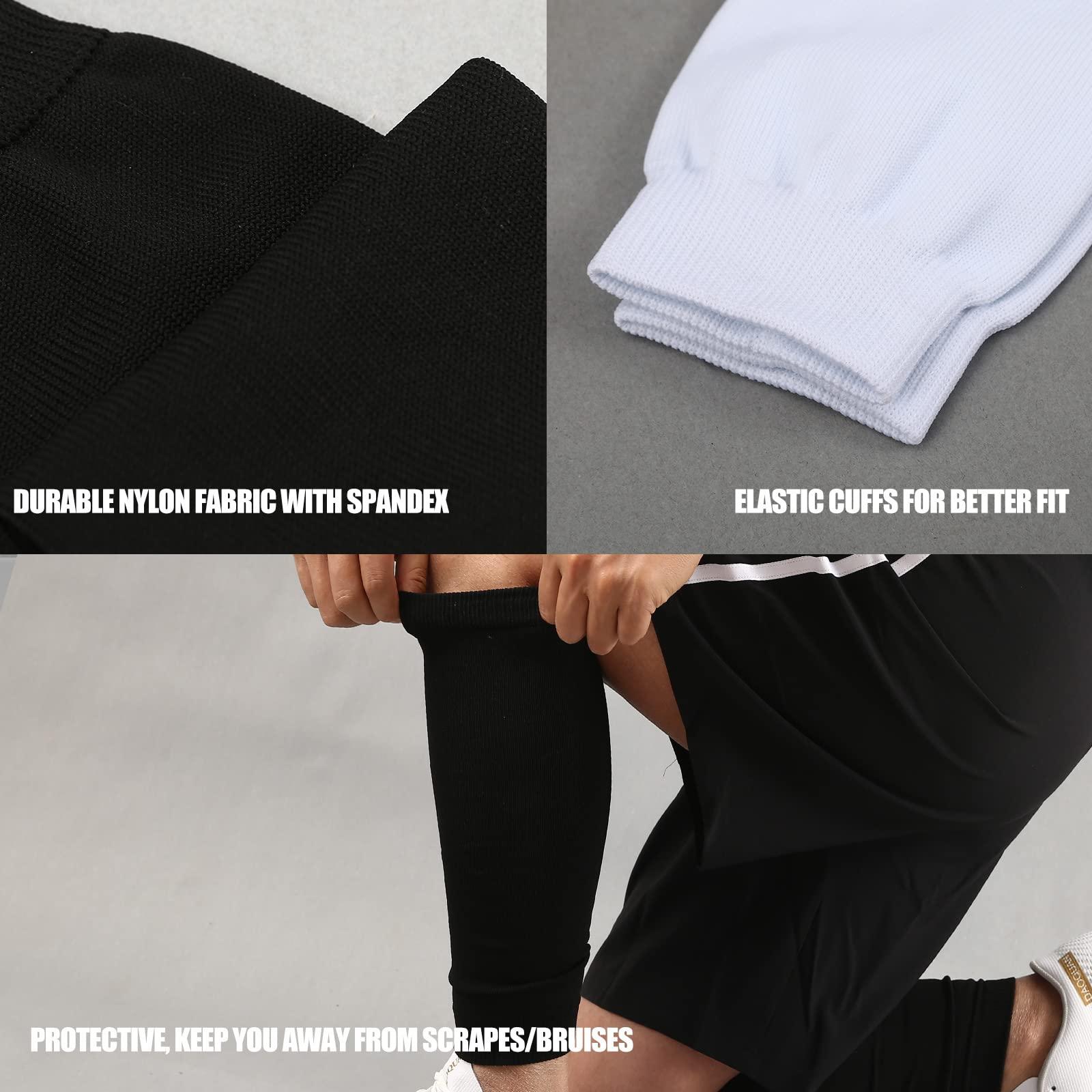 HGRTYXS HGRTYXS Football Leg Sleeves Men& Youth, Calf Compression Sleeve for Men Women, Football Socks Sport Running Football Accessories for Adult Athletes, Black