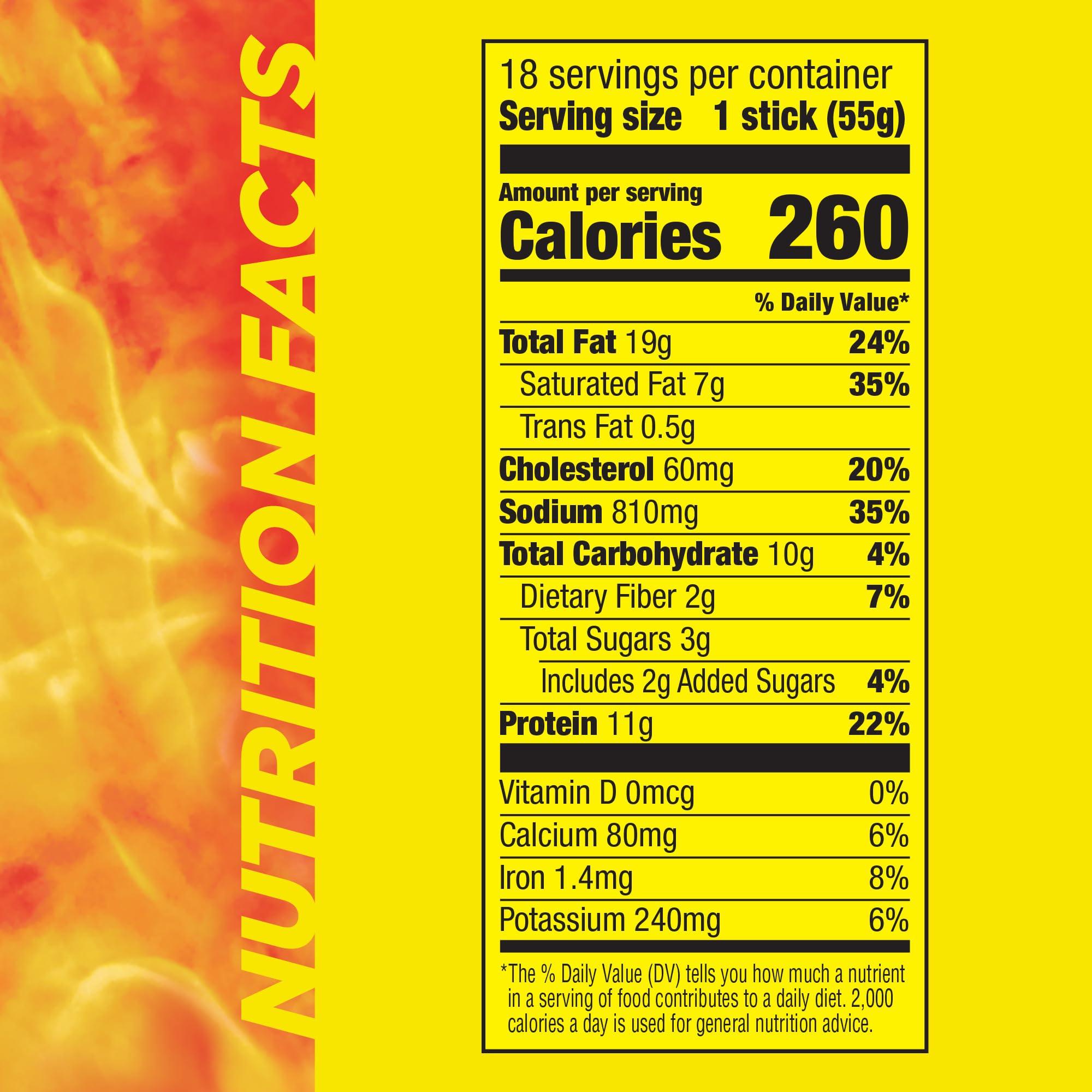 Slim Jim Slim Jim Monster Smoked Meat Sticks, Sonic Chili Cheese Coney Flavor, High Protein, 1.94 oz. (18 Count)