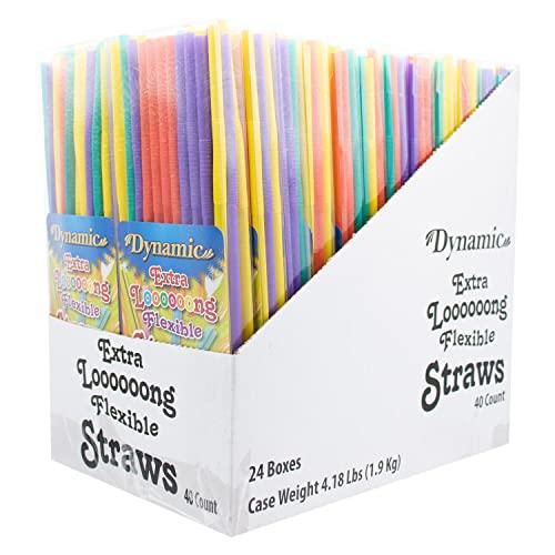 MW Polar Dynamic Extra Long Straw, 40-Count (Pack of 24)
